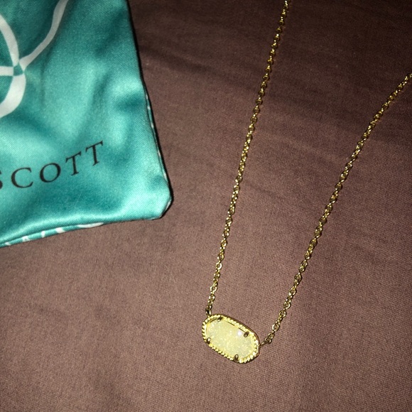 Kendra Scott drusy stone necklace - Picture 2 of 2